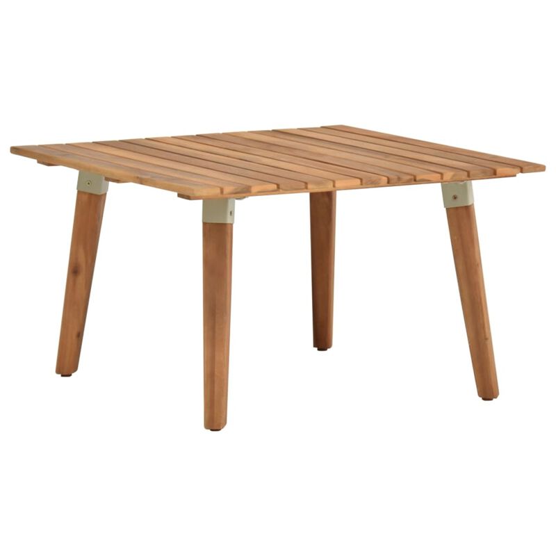 vidaXL Garden Coffee Table 23.6"x23.6"x14.2" Solid Acacia Wood