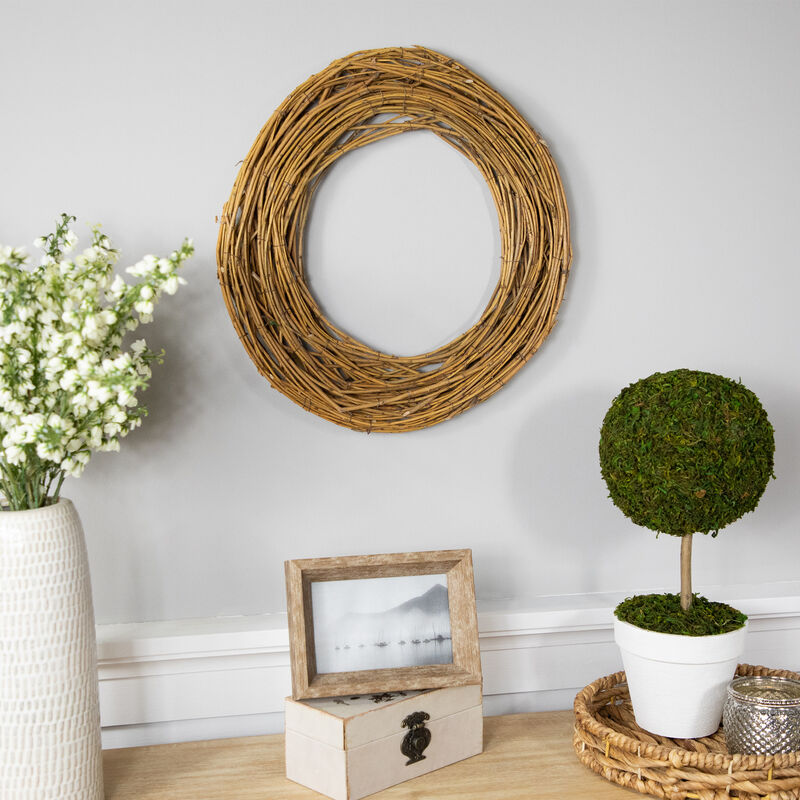 Natural Grapevine and Twig Artificial Spring Wreath - 15" image number 1