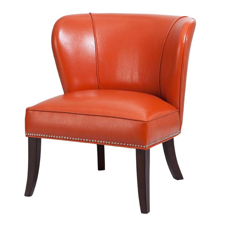 Belen Kox Contemporary Tangerine Armless Accent Chair, Belen Kox