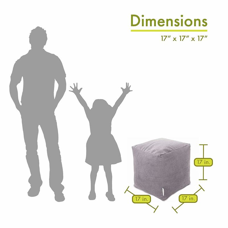 Majestic Home Goods Cube Pouf Villa Vintage