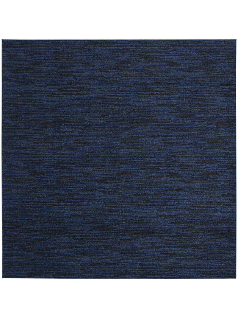 Nourison Essentials NRE01 Midnight Blue 7' x Square Rug image number 0