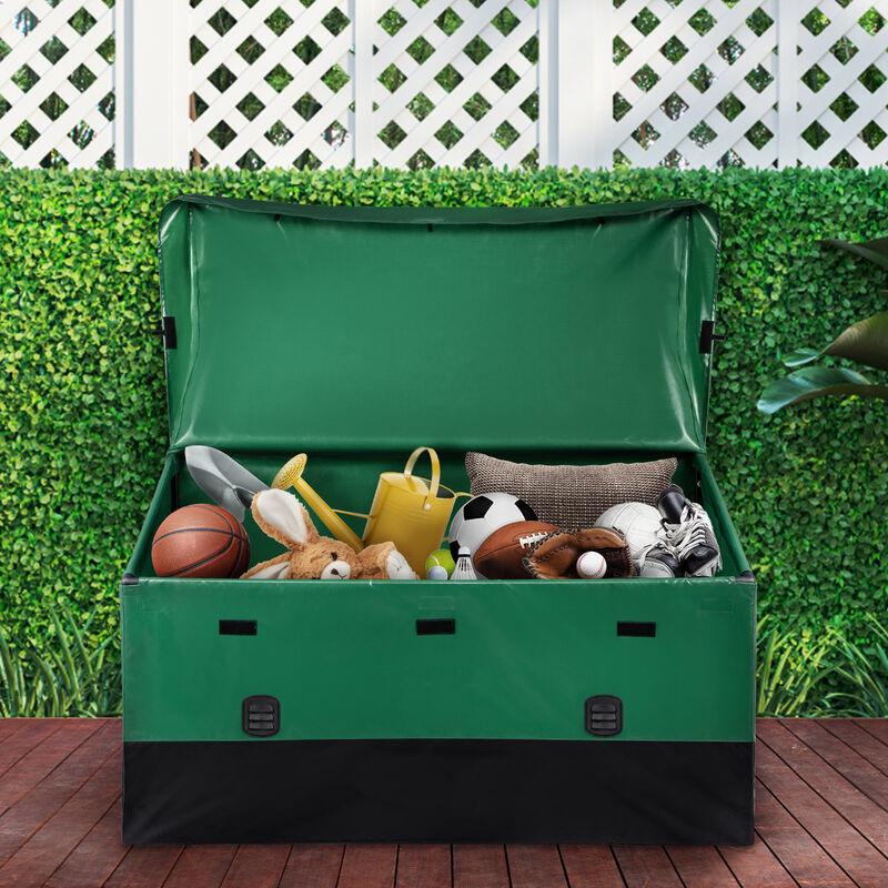Outdoor Storage Box Patio Deck Box 230 Gallon Waterproof PE Tarpaulin