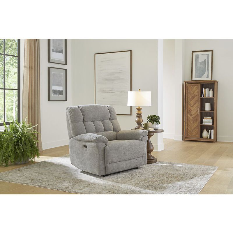 Oversized Zero Gravity Recliner Chair for Big and Tall Adults – Heavy-Duty Big Man Power Recliner with Wide Seat, Supports Up to 450 lbs, Gray