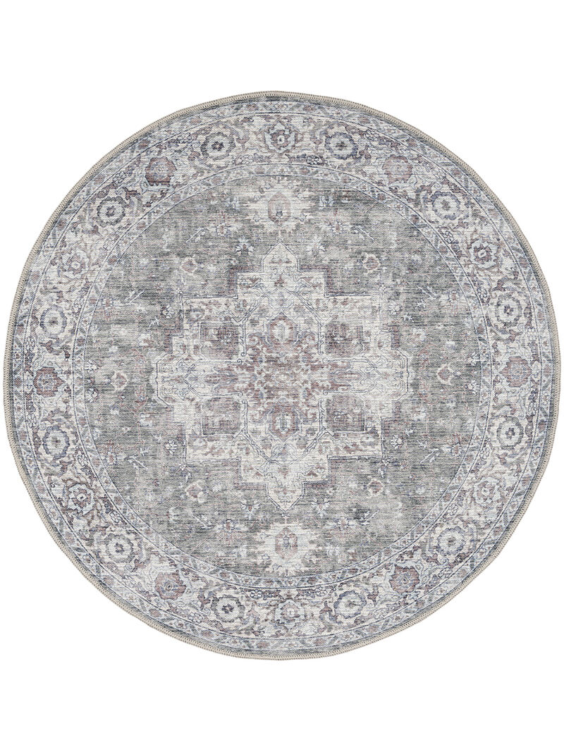 Machine Washable Series 1 SR101 Ivory/Gray 7'10" x 9'10" Rug image number 0