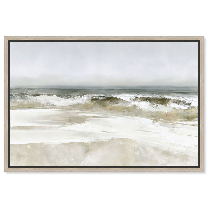 Fading Coast II Abstract Canvas Print by Art Remedy