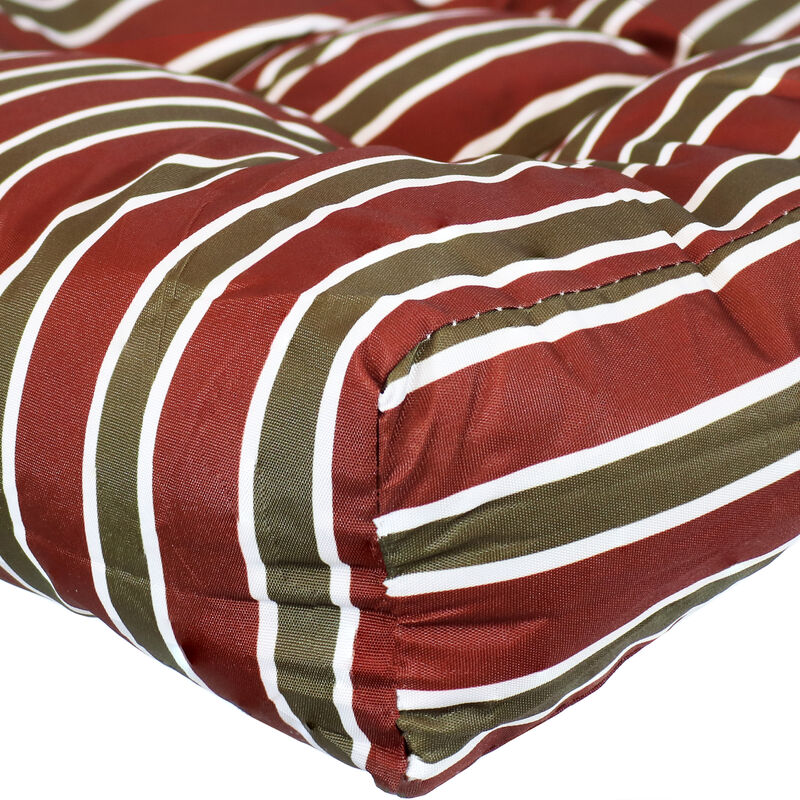 Sunnydaze Outdoor Square Tufted Seat Cushion - Set of 2