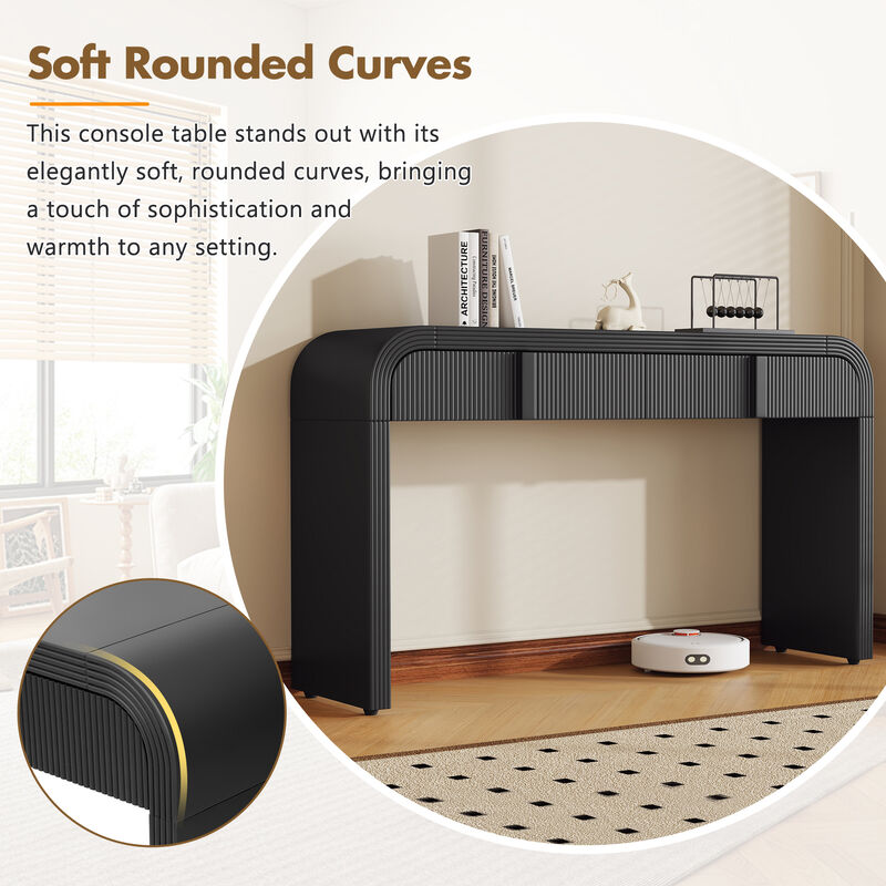 Merax Modern Console Table with 2 Drawers