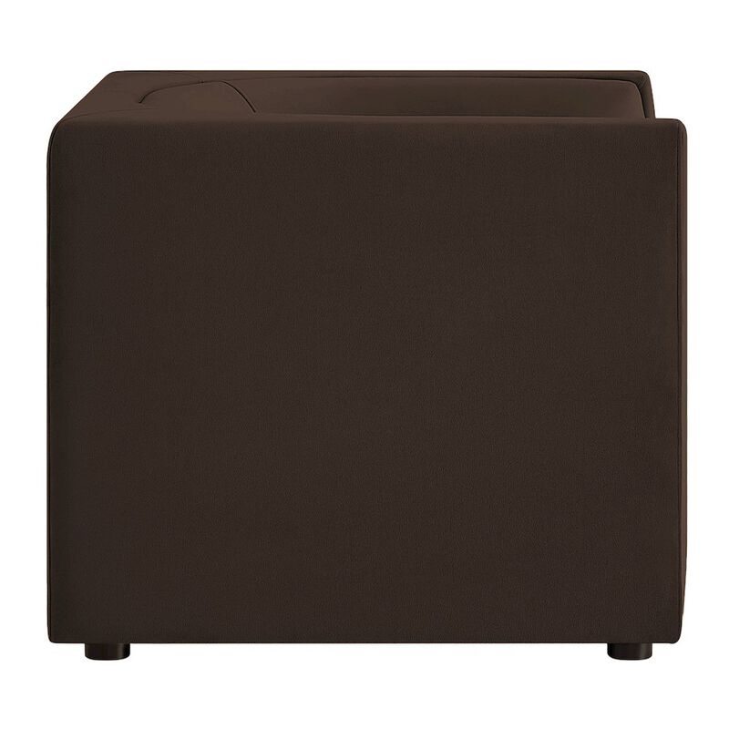 Hilda Curved Back Performance Velvet Armchair image number 3
