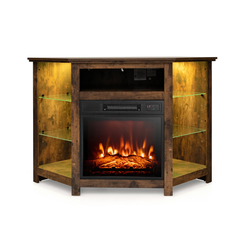 Modern TV Stand with LED Lights &ndash; Entertainment Center for Living Room Storage image number 0