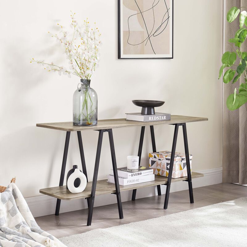 Celine Gray Console Table