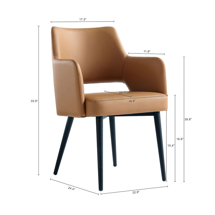 Tremont Brown Dining Armchairs (Set of 2)