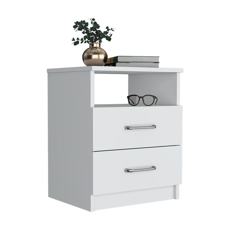 Streamdale Nightstand Olienza, Two Drawers, One Shelf, Finish