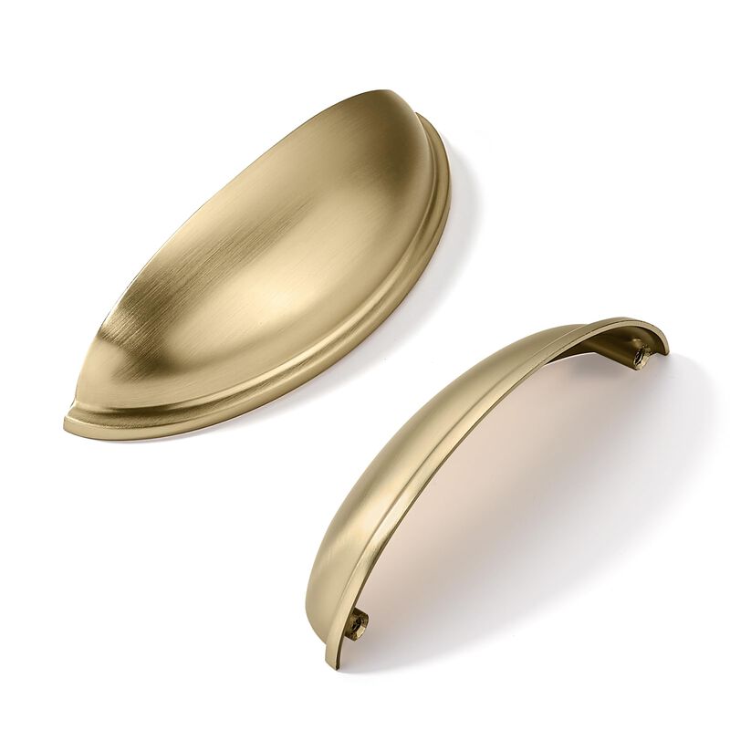 khtumeware 5 Pack 3-3/4"" Drawer Pulls Matte Black Cabinet Cup Pulls Kitchen Hardware Cabinet Handles Drawer Handles Knobs 3-3/4