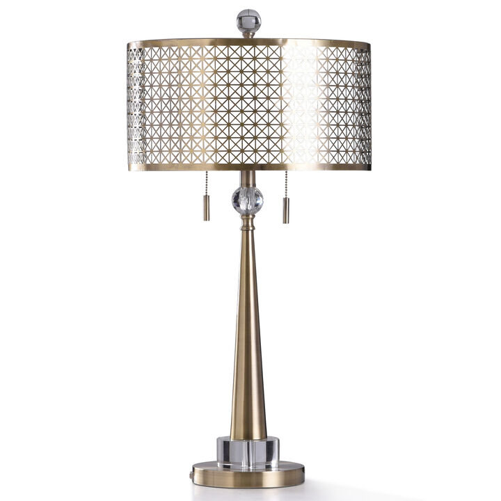 Gold Twin Pull Table Lamp (Set of 2)