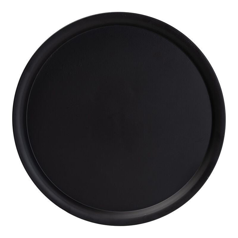Baxton Studio Webb Black Metal Pedestal Side Table &ndash; Modern Accent Table with Round Tray Top for Indoor or Semi-Outdoor Use image number 4
