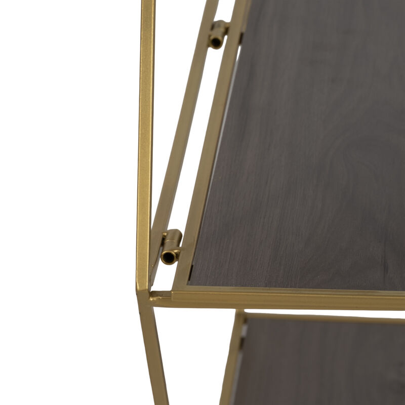 S/3 Hex Folding Wall Shelf image number 3