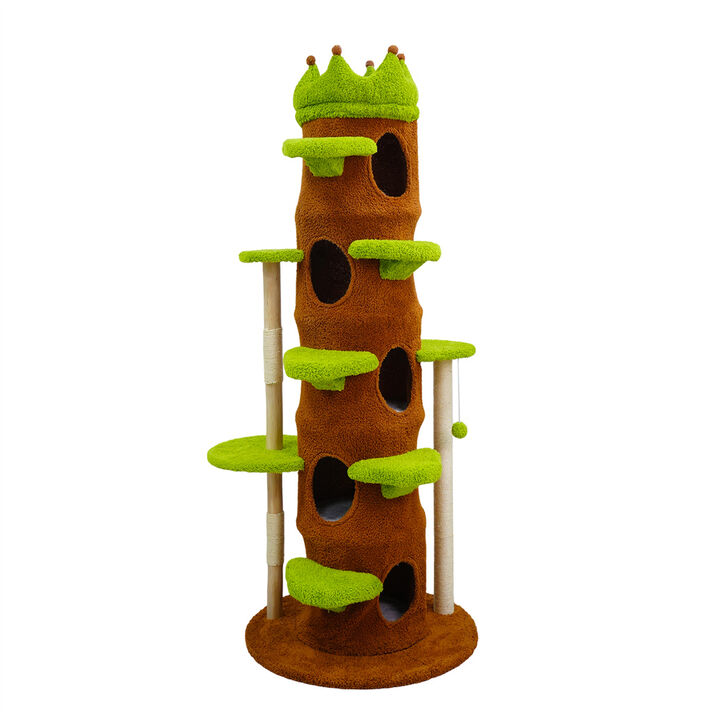 XXL Cat Tree Tower Activity Center Large Playing House Condo Rest Multiple Cats