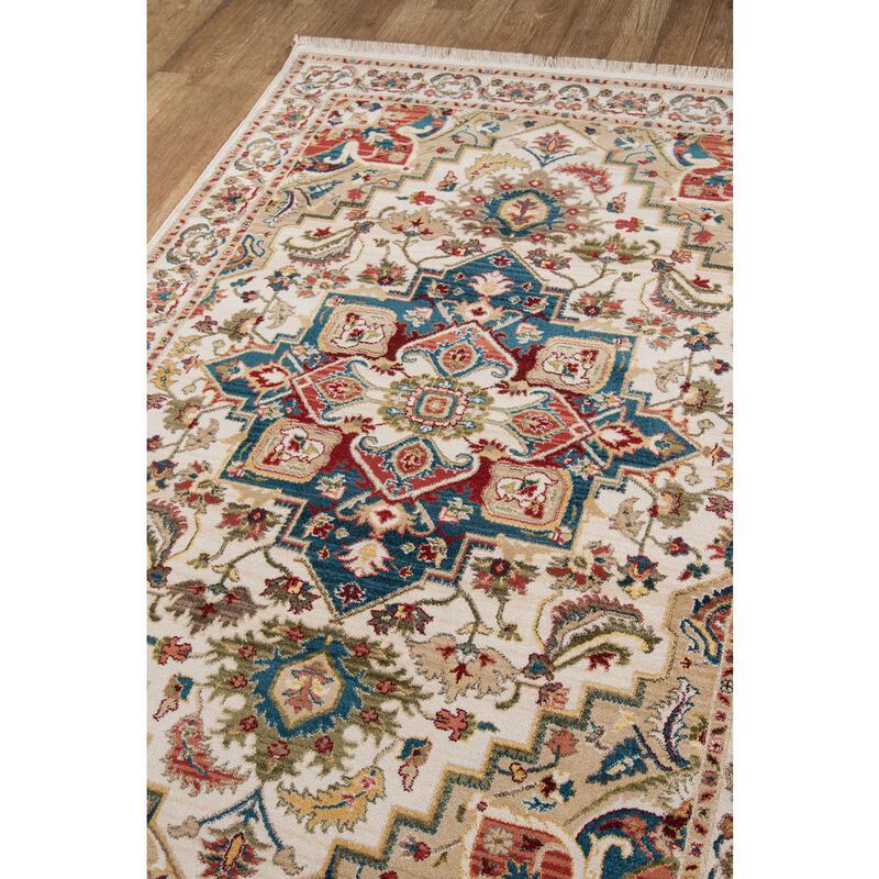 Momeni Traditional Rectangle Area Rug, Ivory, 2' X 3'