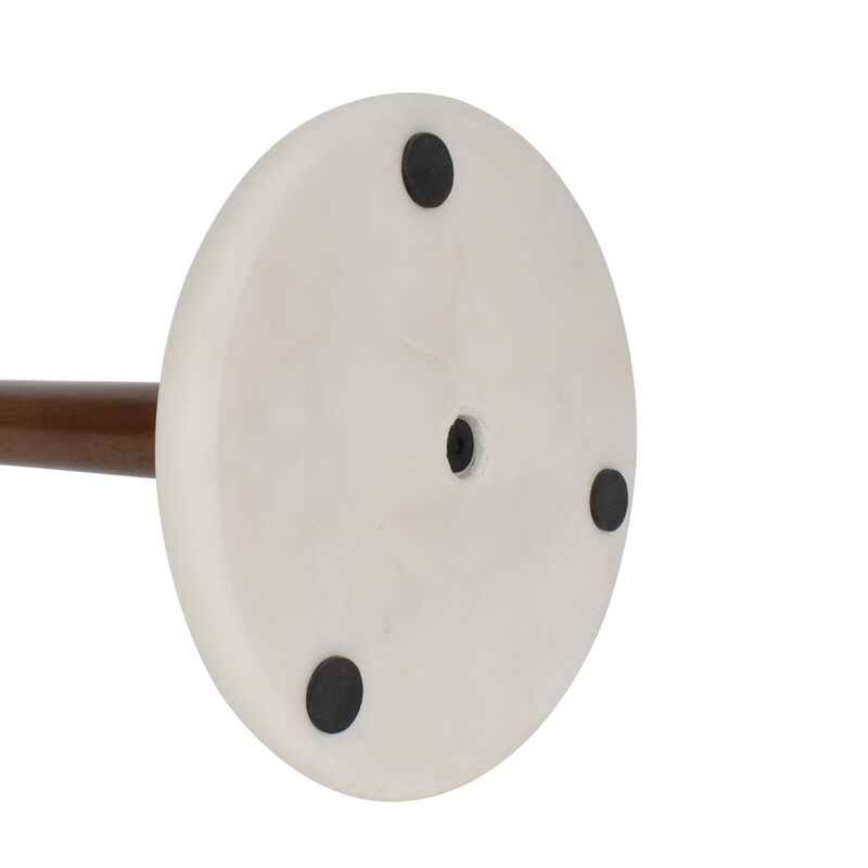 Avery Modern Classic Metal with Non Slip Weighted Marble Base Paper Towel Holder