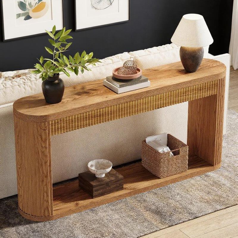Wooden Console Table for Hallway, Foyer, or Behind Sofa