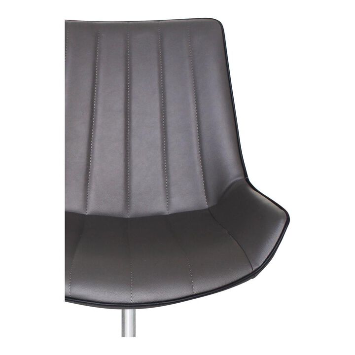 Serenity Grey Faux Leather Office Chair - Part of Mack Collection, Belen Kox