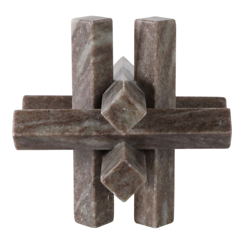 7x7 Marble Geometric Orb Grey image number 3