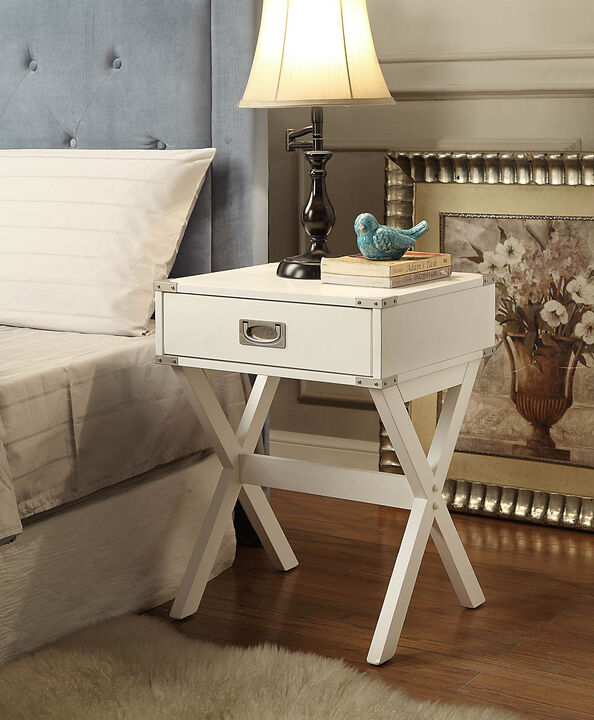 ACME Babs Accent Table, White