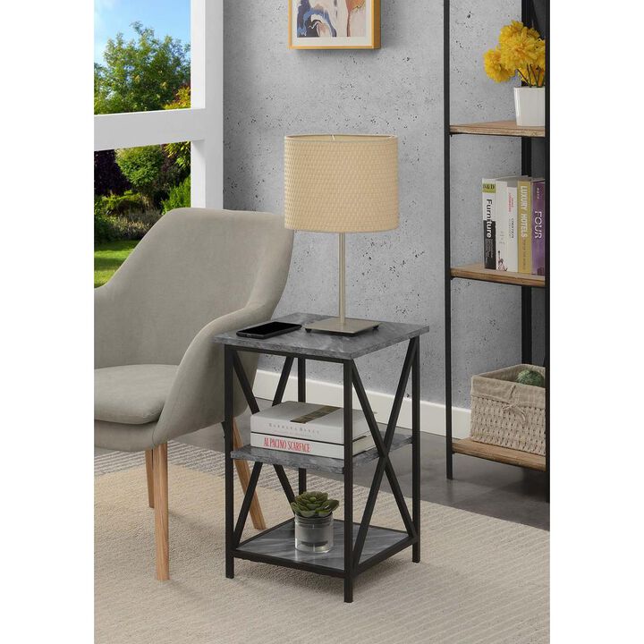 Convenience Concepts Tucson End Table with Shelves, R4-0548