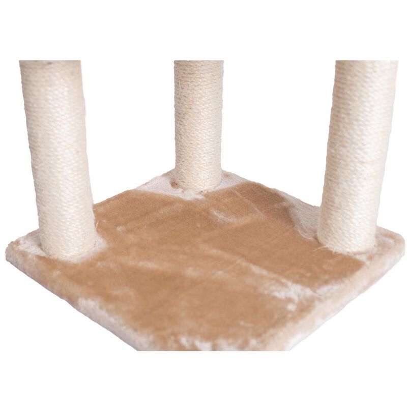 Armarkat 3 Levels Real Wood Cat Tower For Kittens Play 48 Height Beige
