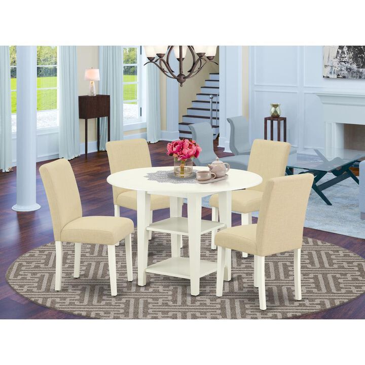 Dining Room Set Linen White
