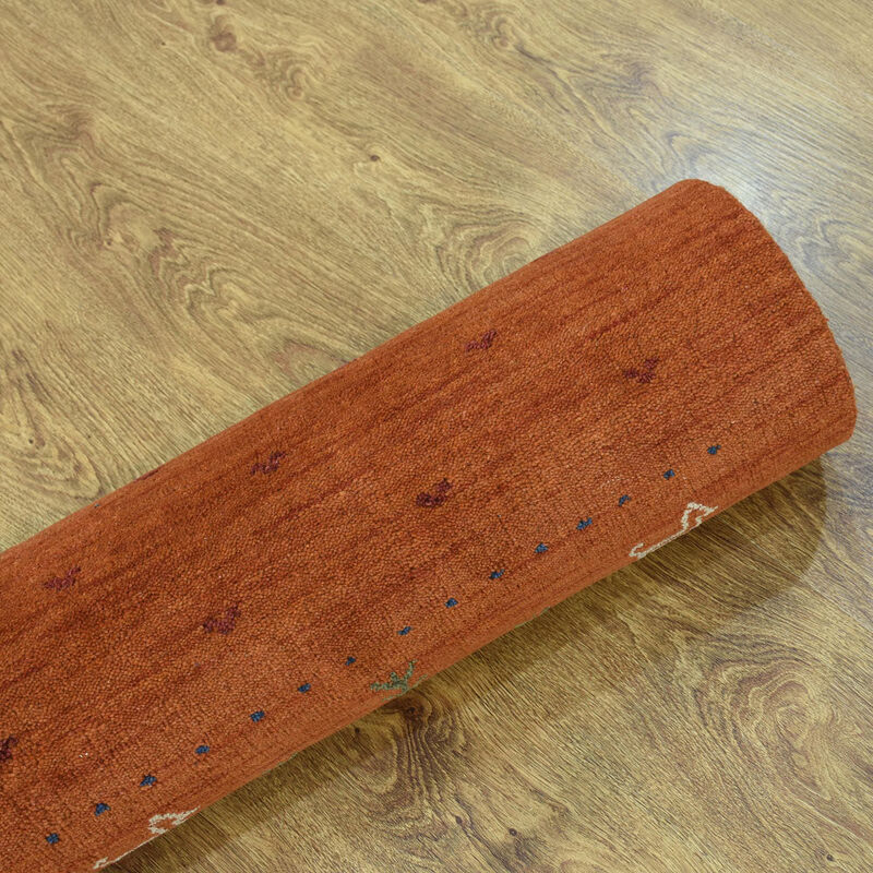 RUGSOTIC CARPETS HAND KNOTTED LOOM WOOL ECO-FRIENDLY AREA RUGS  - Runner, Contemporary Modern Design, High Pile Thick Handmade Anti Skid Rugs for Living Room (L00585) image number 8