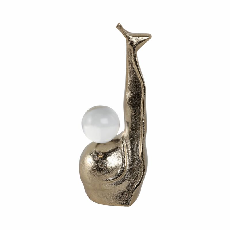 Tall Snail With Acrylic Ball image number 3