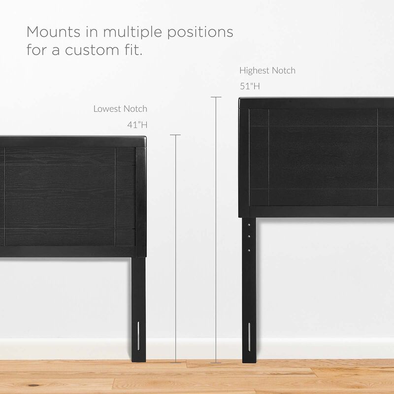 Modway - Marlee Full Wood Platform Bed with Angular Frame image number 6