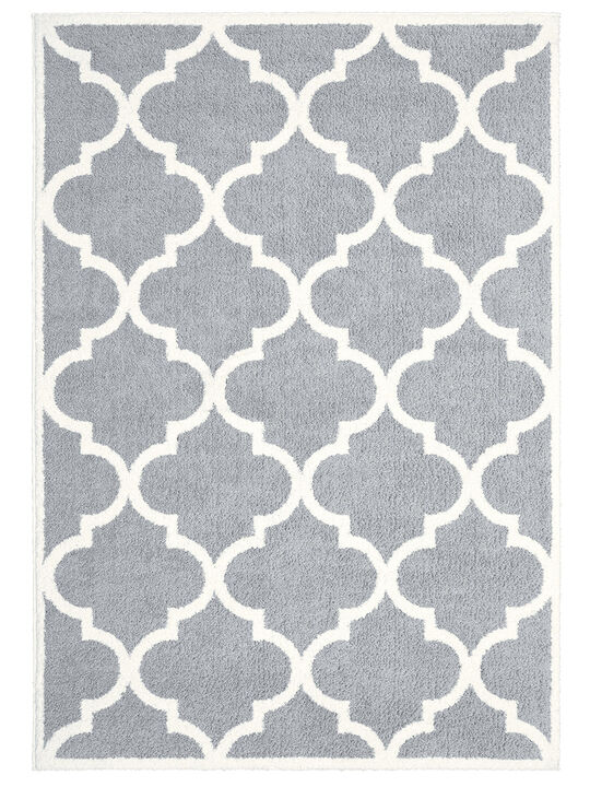 Verona 3'10" x 5'5" Grey Rug