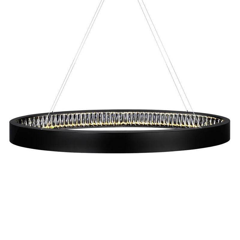 Rosalina LED Chandelier With Matte Black Finish