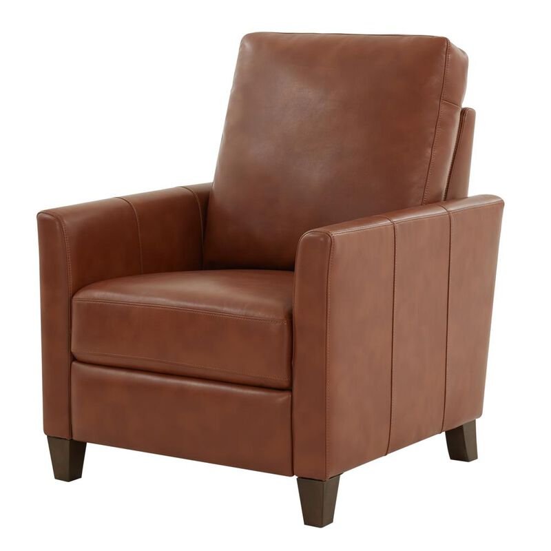 Comfort Pointe Penny Caramel Faux Leather Modern Recliner
