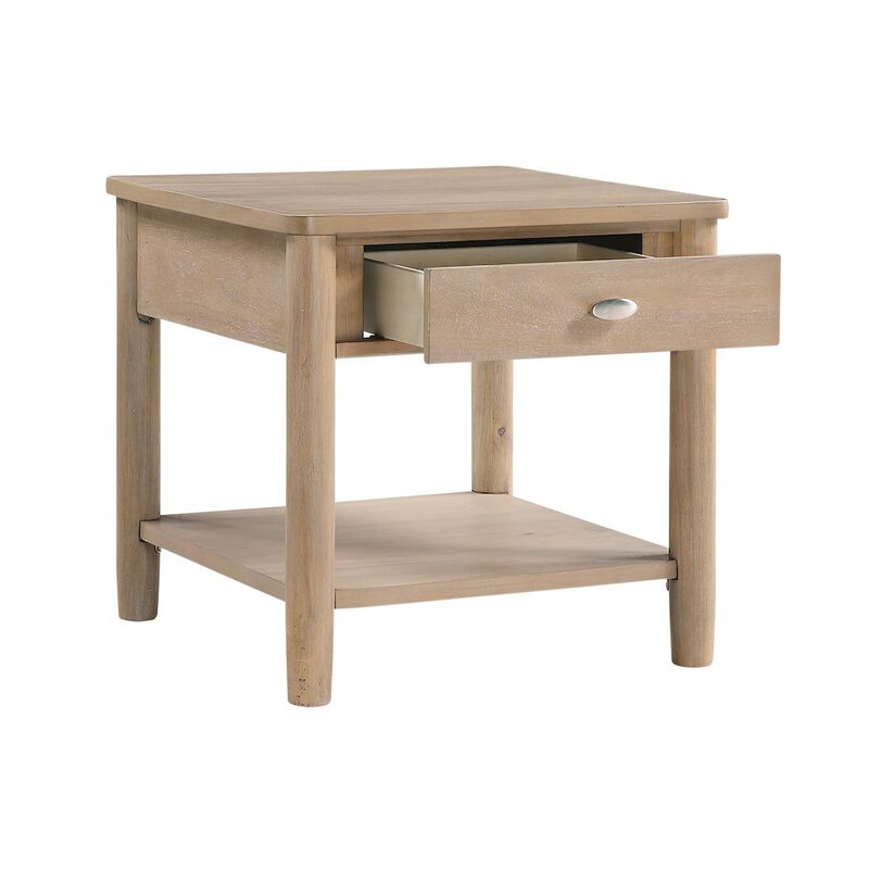 Lexicon Myrna Asian Hardwood End Table in Natural