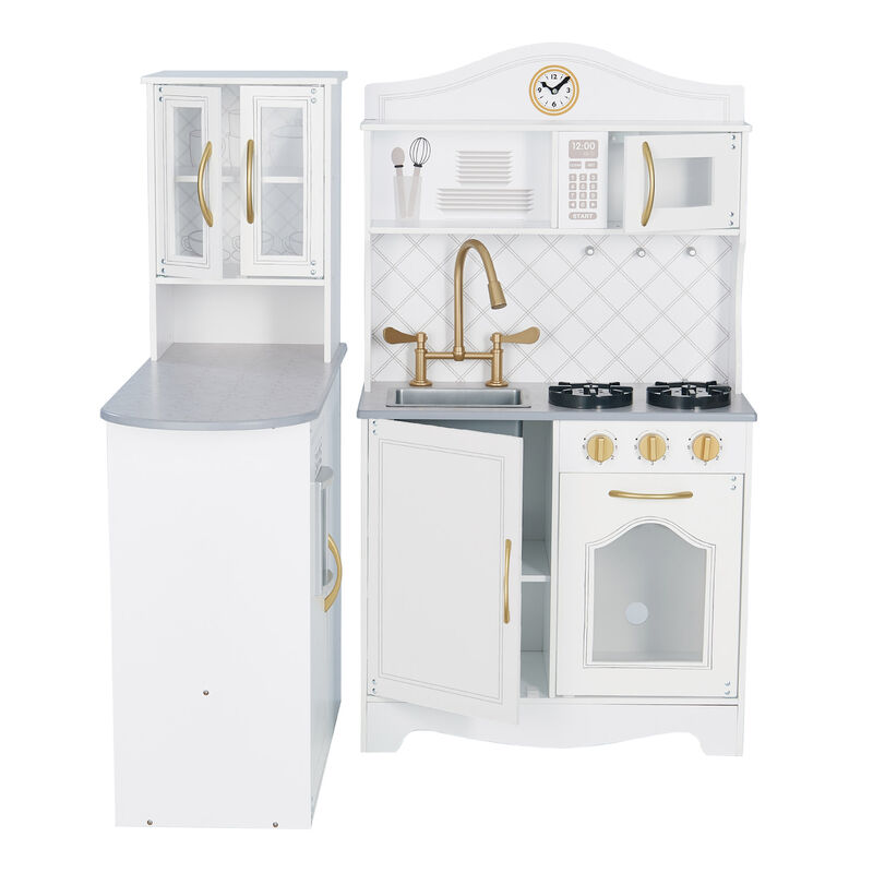 Little Chef Upper East Retro Play Kitchen with Effects, White image number 8