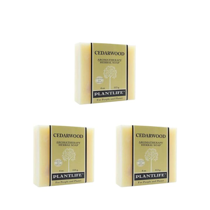 Plantlife Bar Soap - Cedarwood 3 Pack