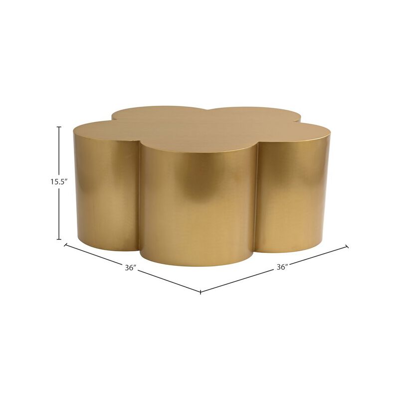 Meridian Furniture Lucky Gold Iron Coffee Table