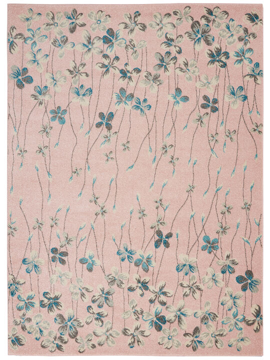 Tranquil TRA04 Pink 6' x 9' Rug