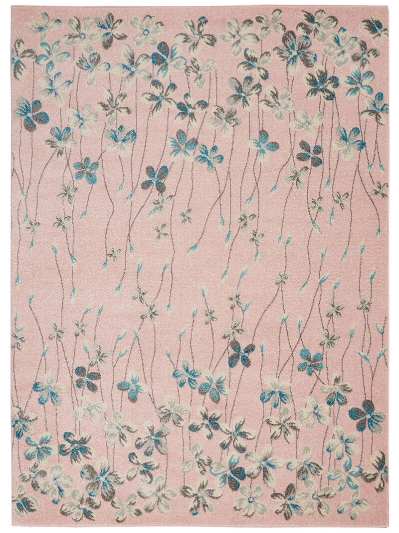 Tranquil TRA04 Pink 6' x 9' Rug