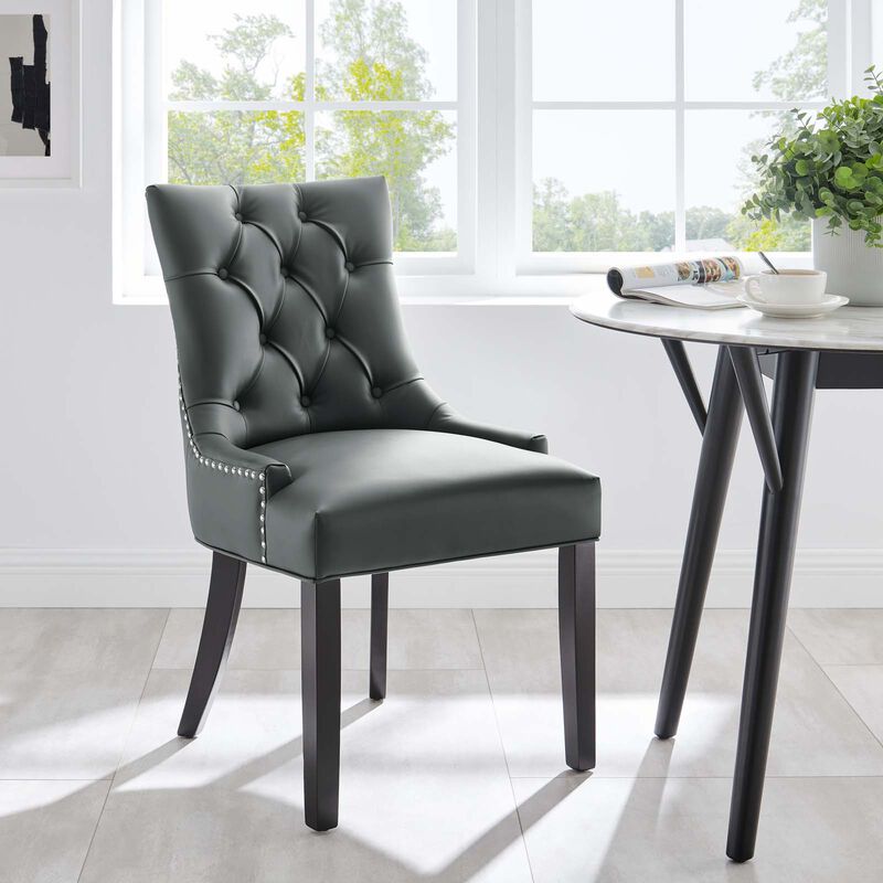 Regent Tufted Vegan Leather Dining Chair image number 7
