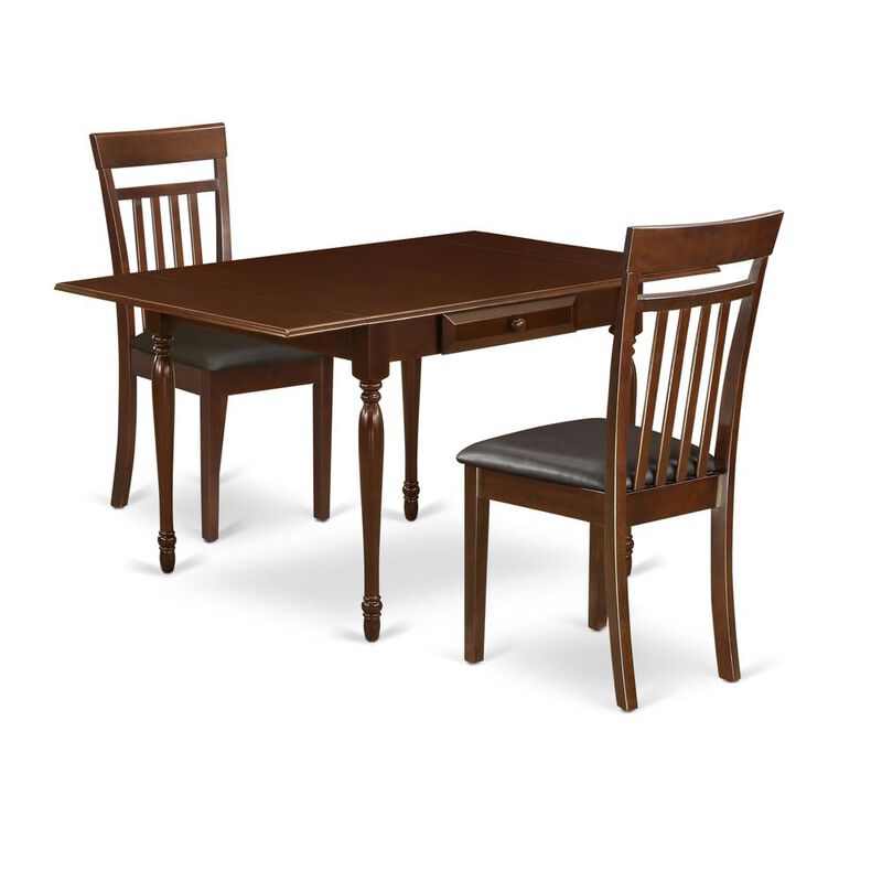 East West Furniture Dining Room Set Mahogany