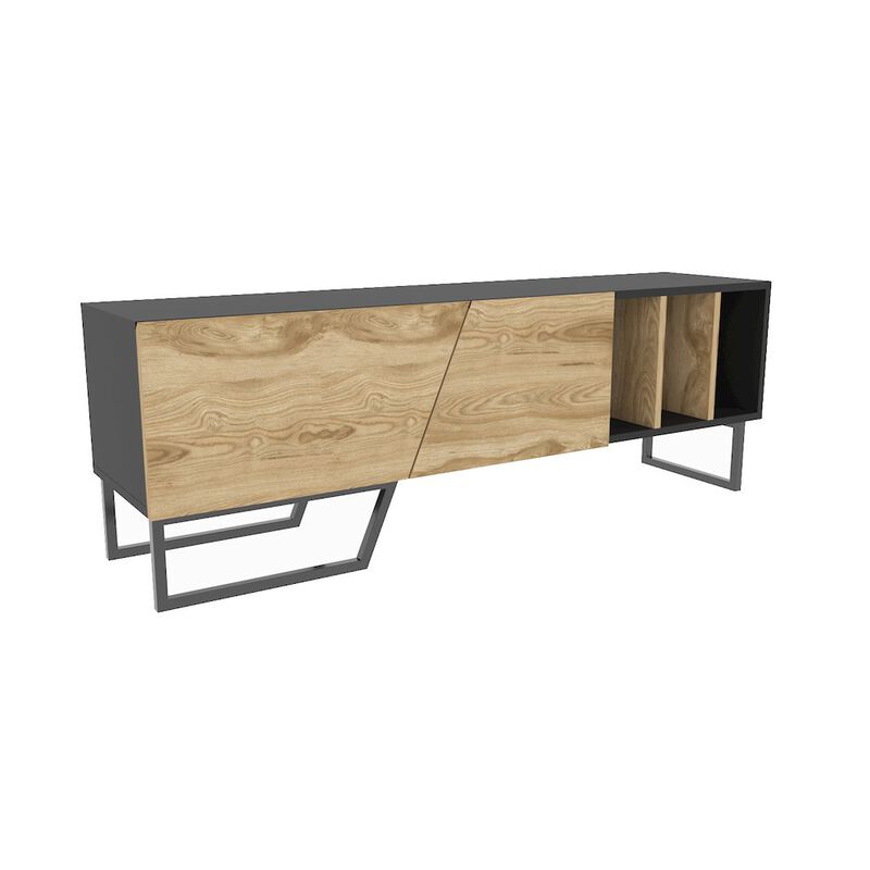 Decorotika Linossa Tv Stand Black Ud Black