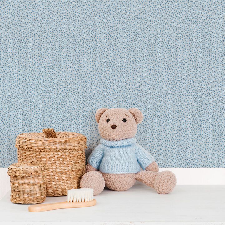Bambino Dropy Plain Blue Wallpaper 294-2