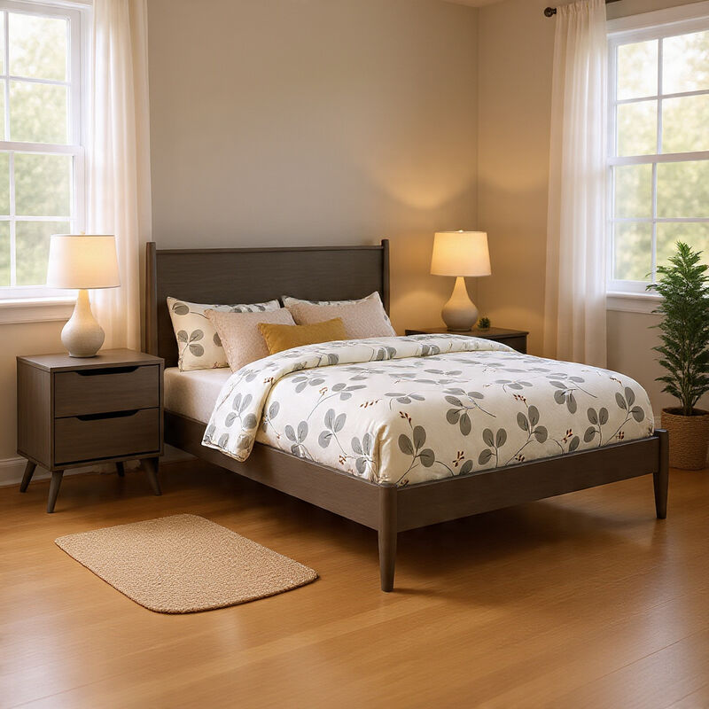 Bedroom Set, Wood &ndash; 2 Piece Set with Nightstand image number 8
