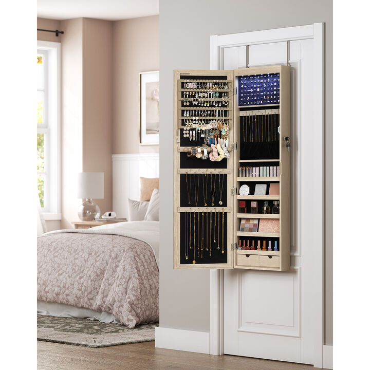 Hivvago 47.2-Inch Jewelry Cabinet with Lights