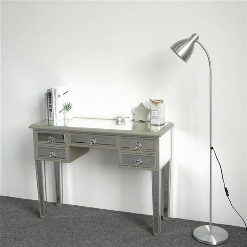 Illusions Collection Mirrored Console Table Stylish Accent for Entryway or Living Room