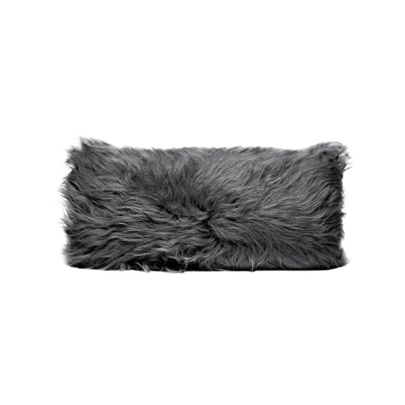 Long Hair Sheepskin Pillow Cover 12&Prime; x 24&Prime;